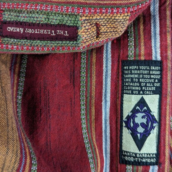 Territory Ahead - Men's Colorful LS Button-Down w/ Vertical Stripes - S - Picture 4 of 4